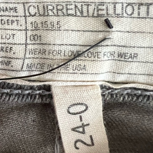 Current/Elliot Mid Rise Skinny Leg Jeans Animal Print Size 0/24 Leopard Print - Picture 11 of 11